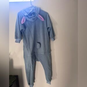 lilo and stitch Blue Hooded Onesie with Ears